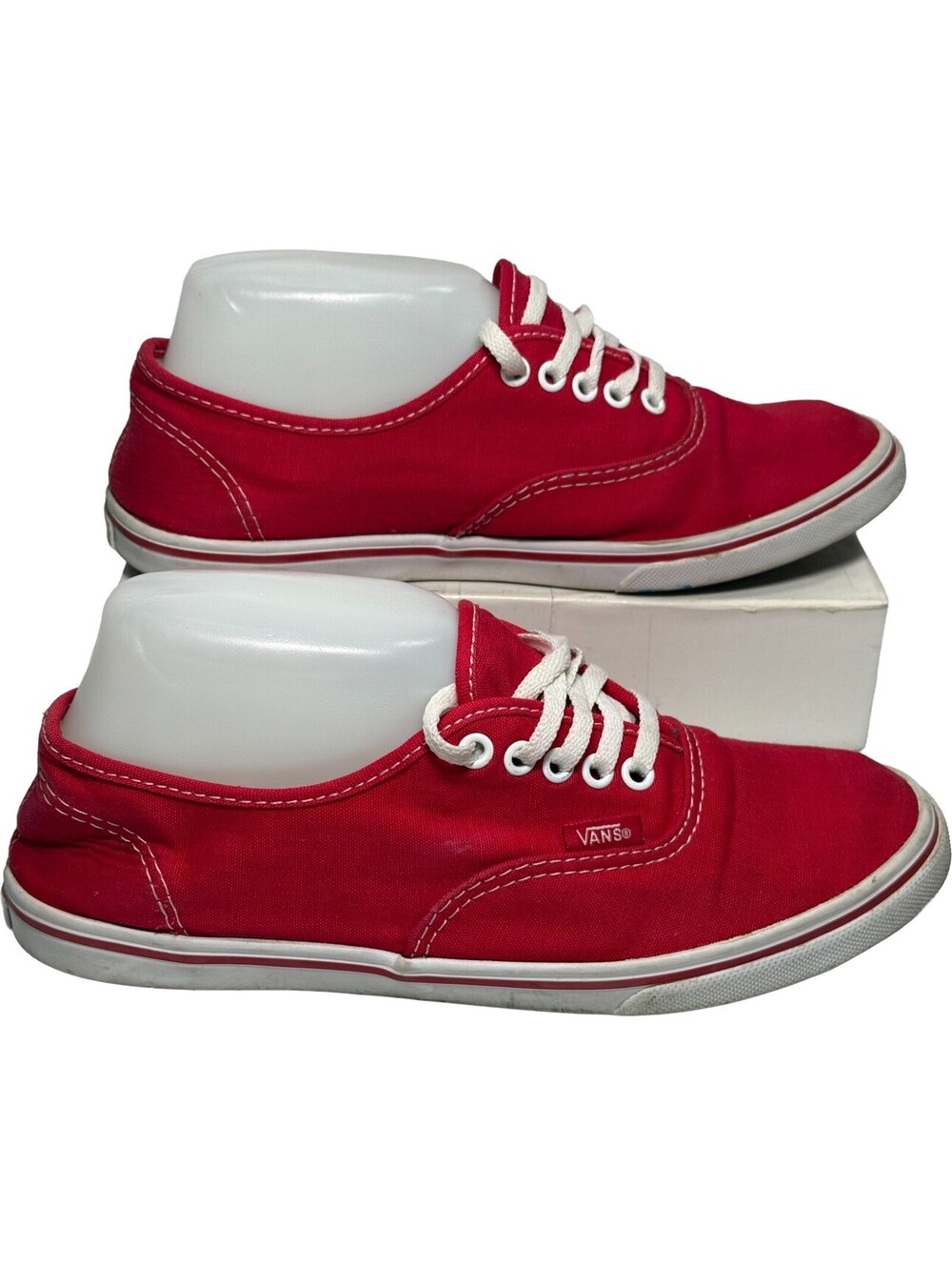VANS OFF THE WALL UNISEX LOW SNEAKER Mens 5.5 Womens 7 Laces Red / Dark Pink